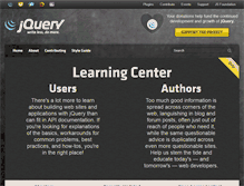 Tablet Screenshot of learn.jquery.com