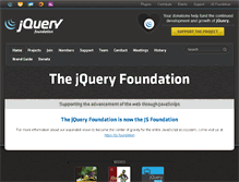 Tablet Screenshot of jquery.org