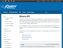Tablet Screenshot of api.jquery.com