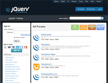 Tablet Screenshot of forum.jquery.com